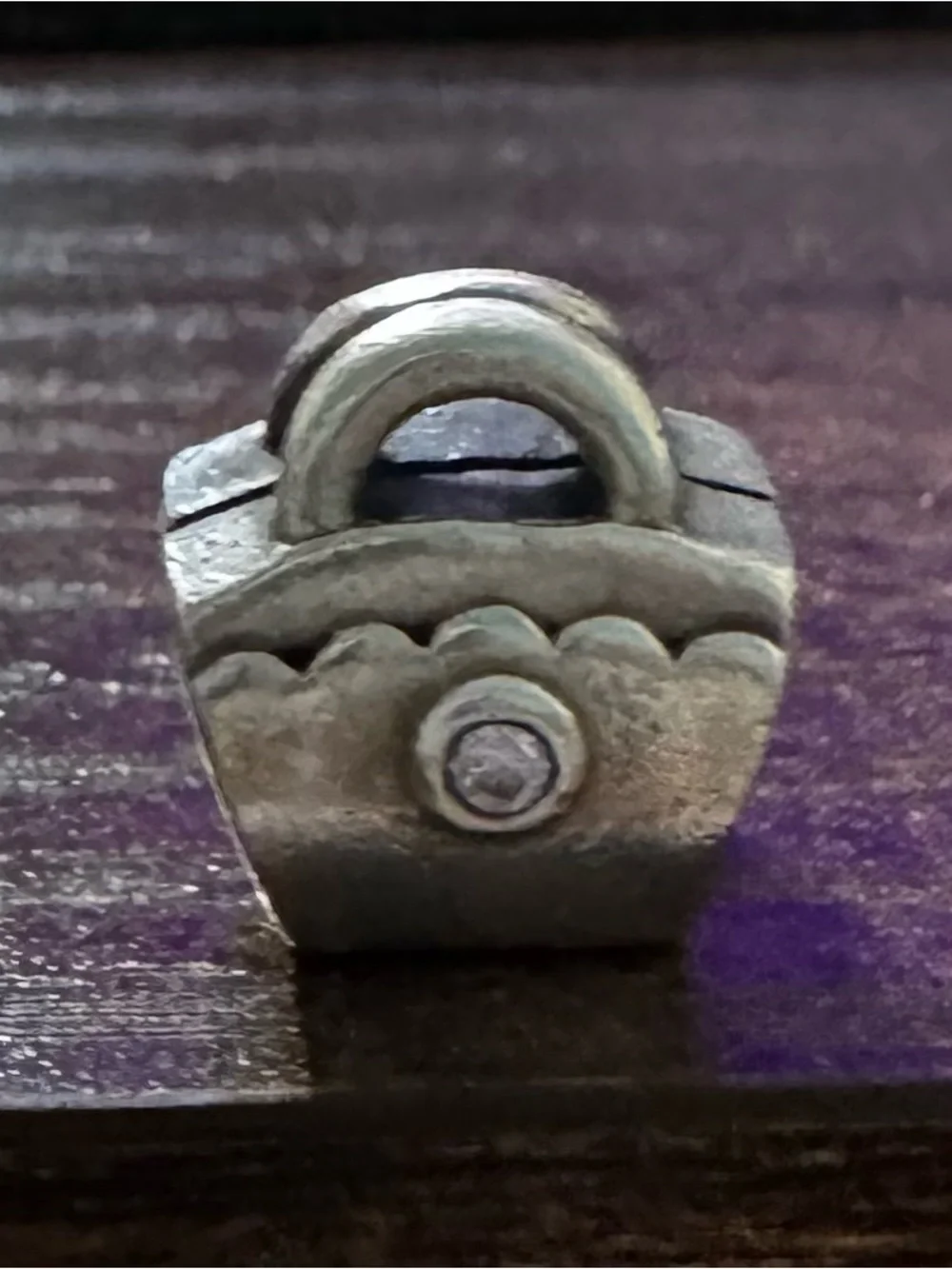 Pandora Silver Flower Lock Charm - Women Accessories